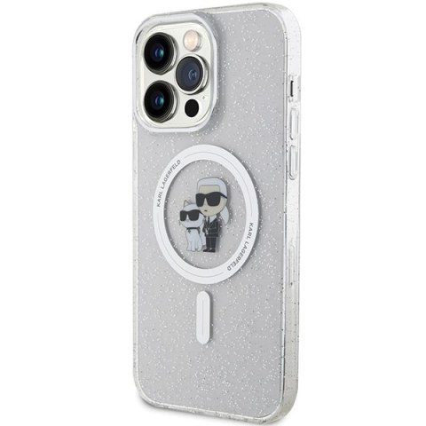 Karl Lagerfeld nakładka do iPhone 15 Pro Max 6,7" KLHMP15XHGKCNOT transparentna HC Magsafe IML KC Glitter Karl Lagerfeld nakładka do iPhone 15 Pro Max 6,7" KLHMP15XHGKCNOT transparentna HC Magsafe IML KC Glitter