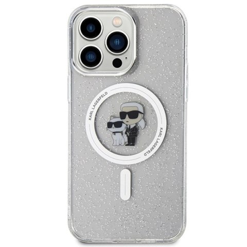 Karl Lagerfeld nakładka do iPhone 15 Pro Max 6,7" KLHMP15XHGKCNOT transparentna HC Magsafe IML KC Glitter Karl Lagerfeld nakładka do iPhone 15 Pro Max 6,7" KLHMP15XHGKCNOT transparentna HC Magsafe IML KC Glitter