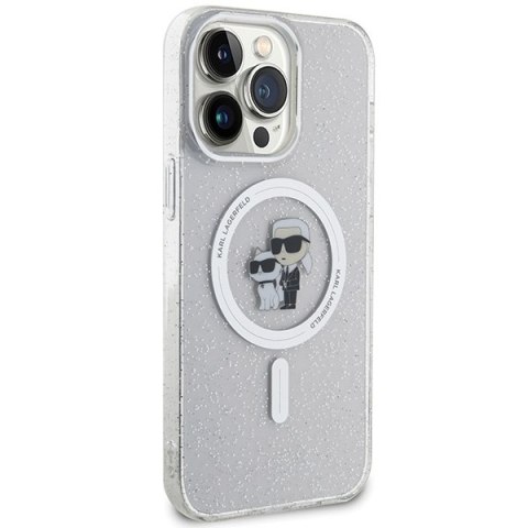 Karl Lagerfeld nakładka do iPhone 15 Pro Max 6,7" KLHMP15XHGKCNOT transparentna HC Magsafe IML KC Glitter Karl Lagerfeld nakładka do iPhone 15 Pro Max 6,7" KLHMP15XHGKCNOT transparentna HC Magsafe IML KC Glitter
