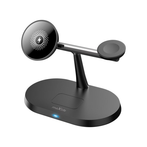 Maxlife ładowarka bezprzewodowa magnetyczna MXWC-03 15W czarna 3w1 Maxlife ładowarka bezprzewodowa magnetyczna MXWC-03 15W czarna 3w1