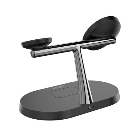 Maxlife ładowarka bezprzewodowa magnetyczna MXWC-03 15W czarna 3w1 Maxlife ładowarka bezprzewodowa magnetyczna MXWC-03 15W czarna 3w1