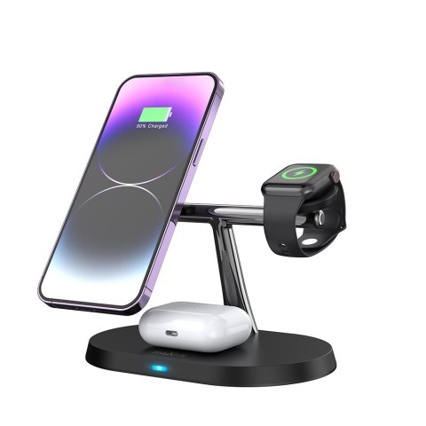 Maxlife ładowarka bezprzewodowa magnetyczna MXWC-03 15W czarna 3w1 Maxlife ładowarka bezprzewodowa magnetyczna MXWC-03 15W czarna 3w1