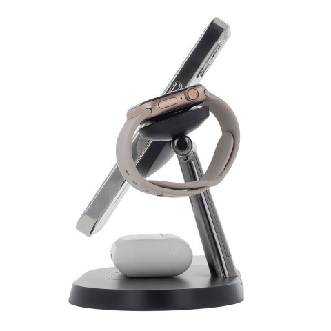 Maxlife ładowarka bezprzewodowa magnetyczna MXWC-03 15W czarna 3w1 Maxlife ładowarka bezprzewodowa magnetyczna MXWC-03 15W czarna 3w1