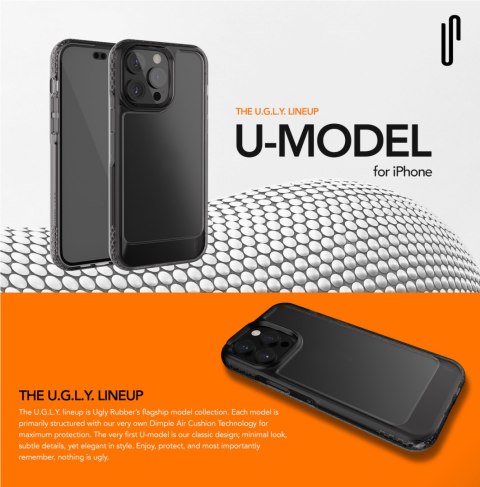 Ugly Rubber nakładka UMODEL do iPhone 13 Pro 6,1" clear
