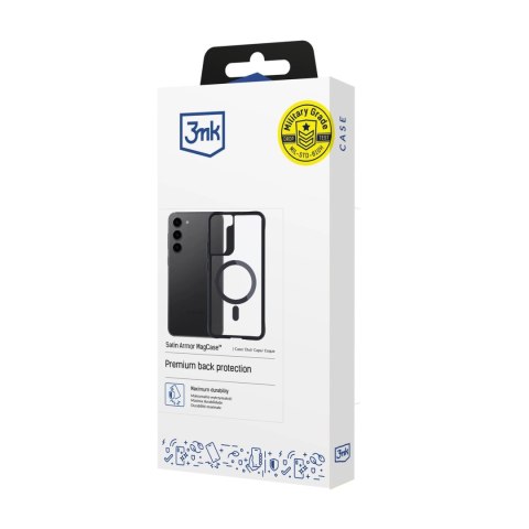 Etui 3mk Satin Armor MagCase na Samsung Galaxy S23 5G - przezroczyste