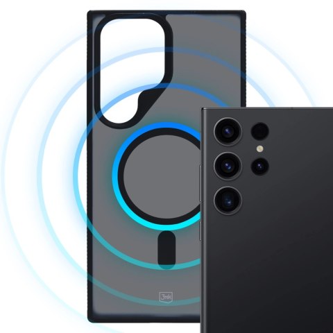 Etui 3mk Smoke MagCase z MagSafe na Samsung Galaxy S23 Ultra - półprzezroczyste