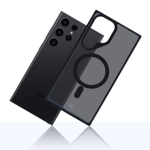 Etui 3mk Smoke MagCase z MagSafe na Samsung Galaxy S23 Ultra - półprzezroczyste