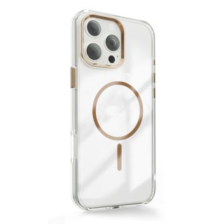 Nakładka Clear Thin Mag do iPhone 16 Pro 6,3" złota