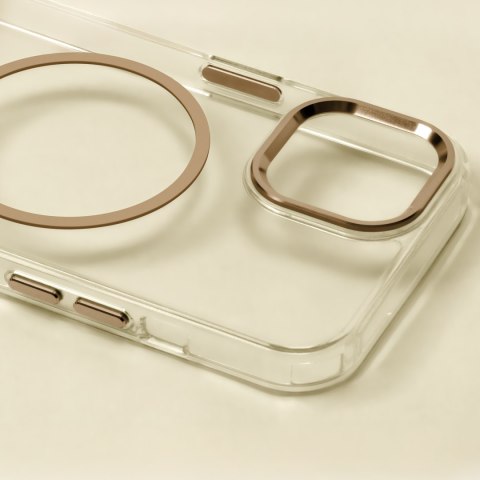 Nakładka Clear Thin Mag do iPhone 16 Pro 6,3" złota