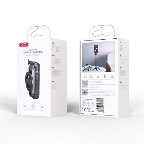 XO selfie stick Bluetooth tripod SS22 czarny magnetyczny