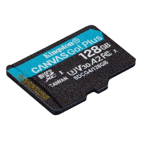 Kingston karta pamięci 128GB microSDXC Canvas Go Plus Gen4 200MB/s A2 U3 V30