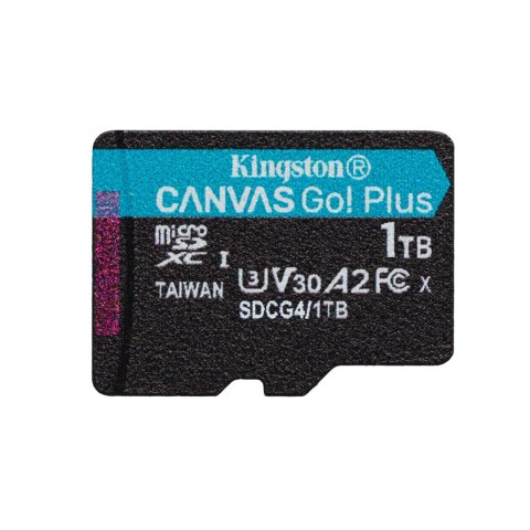 Kingston karta pamięci 1TB microSDXC Canvas Go Plus Gen4 200MB/s A2 U3 V30