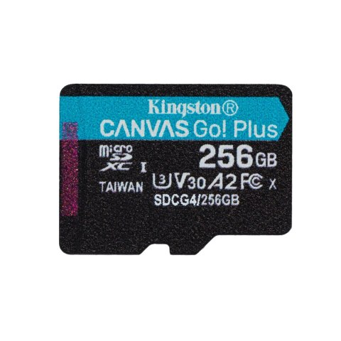 Kingston karta pamięci 256GB microSDXC Canvas Go Plus Gen4 200MB/s A2 U3 V30