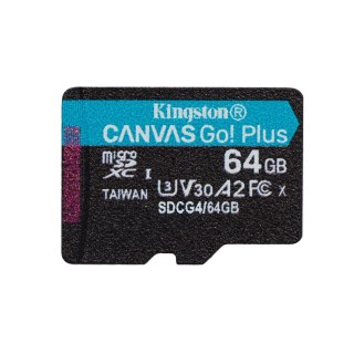 Kingston karta pamięci 64GB microSDXC Canvas Go Plus Gen4 200MB/s A2 U3 V30