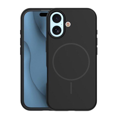 Nakładka Silicone Thin Mag do iPhone 17 6,3" czarna