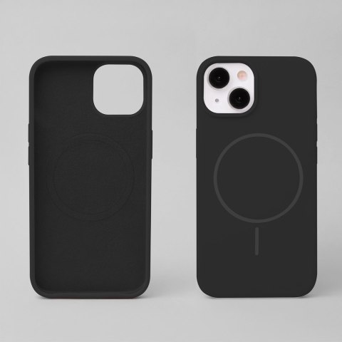 Nakładka Silicone Thin Mag do iPhone 17 6,3" czarna
