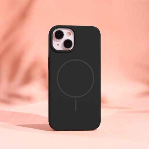 Nakładka Silicone Thin Mag do iPhone 17 6,3" czarna