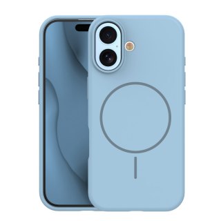 Nakładka Silicone Thin Mag do iPhone 17 6,3" jasnoniebieska