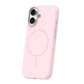 Nakładka Silicone Thin Mag do iPhone 17 6,3" jasnoróżowa