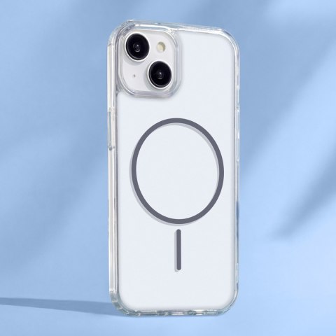 Nakładka Anti Shock Thin Mag do iPhone 17 Pro Max 6,9" szara open ring