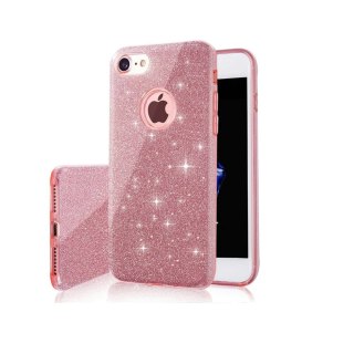 Nakładka Glitter 3w1 do iPhone 17 6,3" różowa