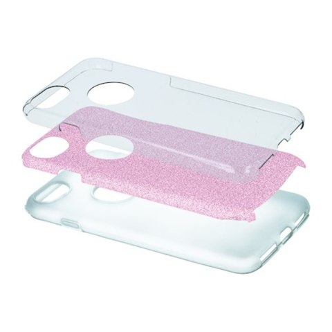 Nakładka Glitter 3w1 do iPhone 17 6,3" różowa