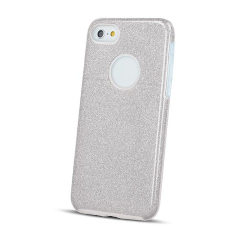 Nakładka Glitter 3w1 do iPhone 17 6,3" srebrna