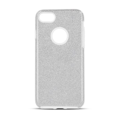 Nakładka Glitter 3w1 do iPhone 17 6,3" srebrna