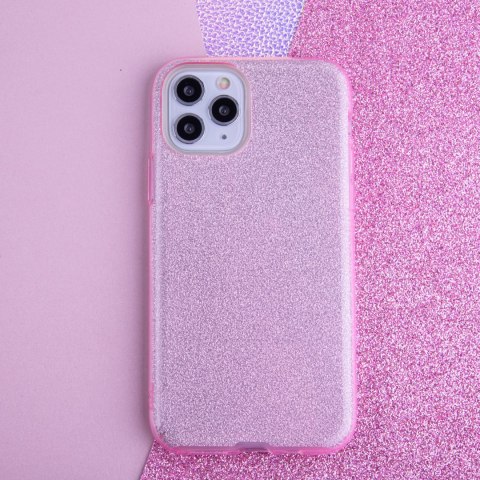 Nakładka Glitter 3w1 do iPhone 17 Pro 6,3" różowa