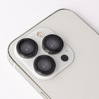 Zestaw szkieł na aparat do iPhone 17 Air czarna ramka