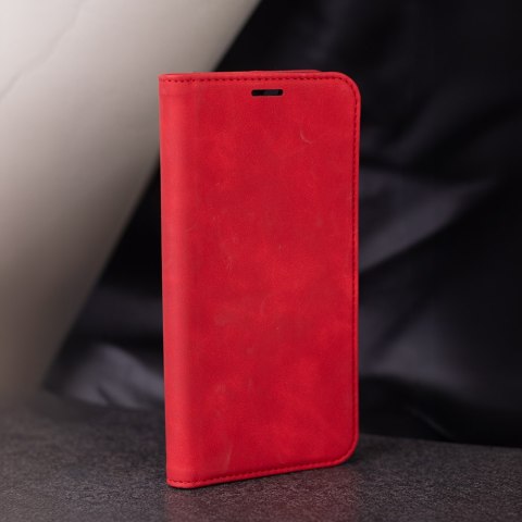 Etui Smart Suede do Samsung Galaxy A17 4G / A17 5G czerwone