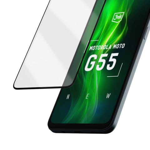 Szkło hartowane 3mk HardGlass Max Lite Black na Motorola Moto G55 5G