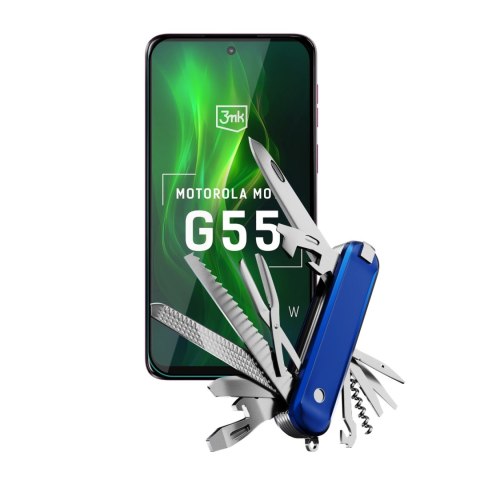 Szkło hartowane 3mk HardGlass Max Lite Black na Motorola Moto G55 5G