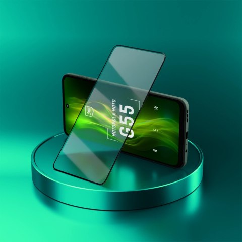 Szkło hartowane 3mk HardGlass Max Lite Black na Motorola Moto G55 5G