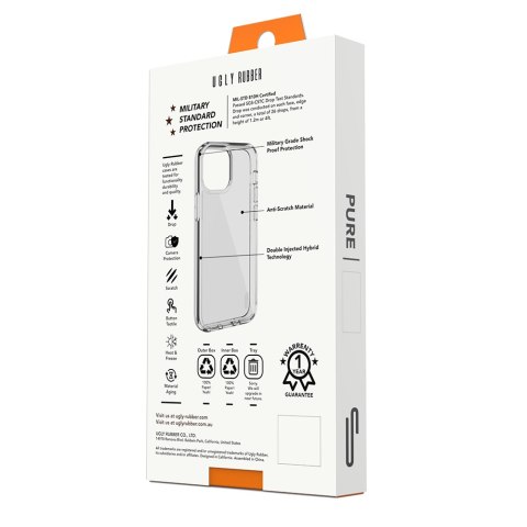 Ugly Rubber nakładka Pure do iPhone 11 Pro transparentna Ugly Rubber nakładka Pure do iPhone 11 Pro transparentna
