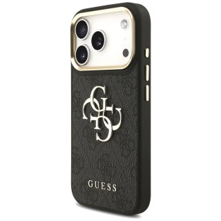 Guess Nakładka 4G PU Leather Case Big 4G And Classic Logo With Big 4G PU Nylon Strap And Metal Camera And Buttons Do iPhone 17 P