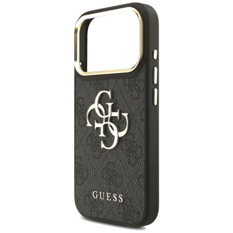 Guess Nakładka 4G PU Leather Case Big 4G And Classic Logo With Big 4G PU Nylon Strap And Metal Camera And Buttons Do iPhone 17 P