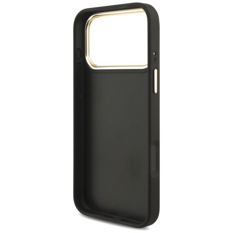 Guess Nakładka 4G PU Leather Case Big 4G And Classic Logo With Big 4G PU Nylon Strap And Metal Camera And Buttons Do iPhone 17 P