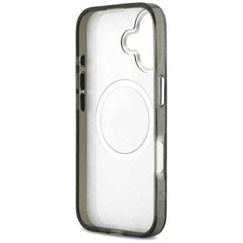 Karl Lagerfeld nakładka Magsafe IML glitter case metal camera frame and buttons Karl and Choupette heads on KL repeated logo do 