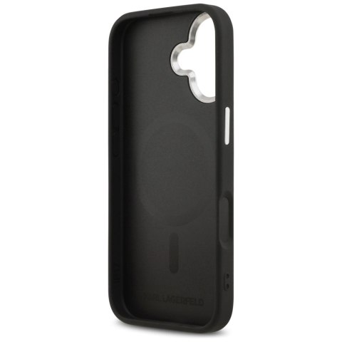 Karl Lagerfeld nakładka Magsafe PU case with Karl&Choupette heads pins logo and metal camera buttons do iPhone 17 czarna