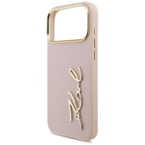 Karl Lagerfeld nakładka PU leather case with Karl script logo and metal camera buttons do iPhone 17 Pro Max czarna