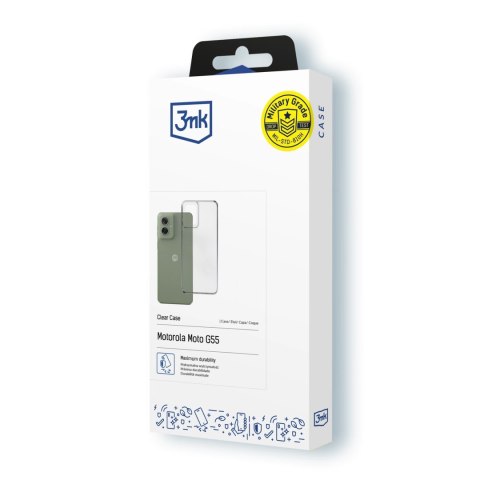 Etui 3mk Clear Case na Motorola Moto G55 5G - przezroczyste