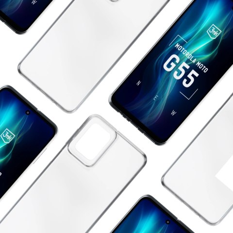 Etui 3mk Clear Case na Motorola Moto G55 5G - przezroczyste