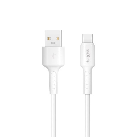 Maxlife kabel MXUC-13 USB-A - USB-C 1,0 m 3,0A biały