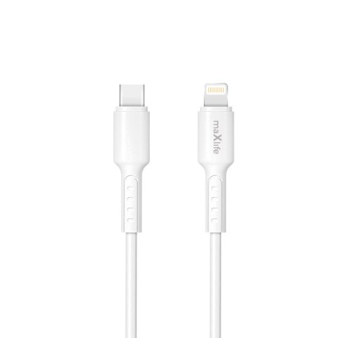 Maxlife kabel MXUC-13 USB-C - Lightning 1,0 m 27W biały