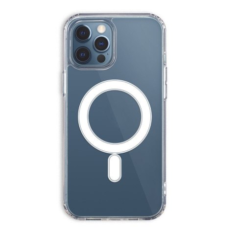 Nakładka Anti Shock 1,5 mm Mag do iPhone 17 Pro 6,3" transparentna big hole open ring