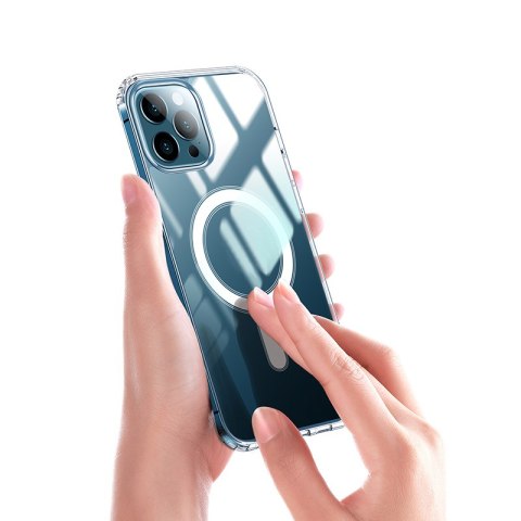 Nakładka Anti Shock 1,5 mm Mag do iPhone 17 Pro 6,3" transparentna big hole open ring