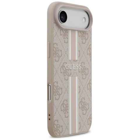 Guess nakładka 4G Printed Stripes MagSafe do iPhone 17 Air różowa