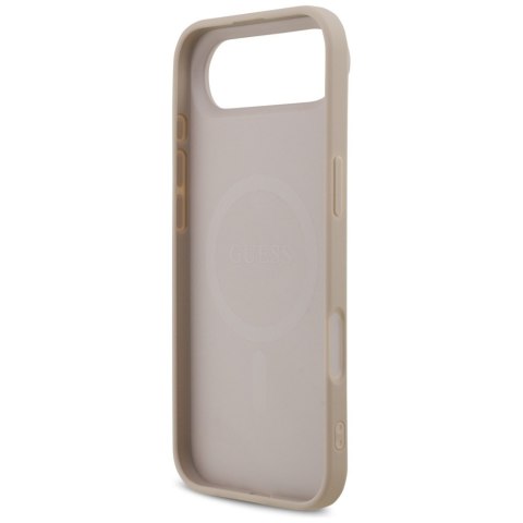 Guess nakładka 4G Printed Stripes MagSafe do iPhone 17 Air różowa