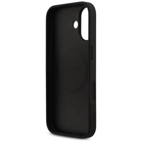 Guess nakładka 4G Printed Stripes MagSafe do iPhone 17 czarna